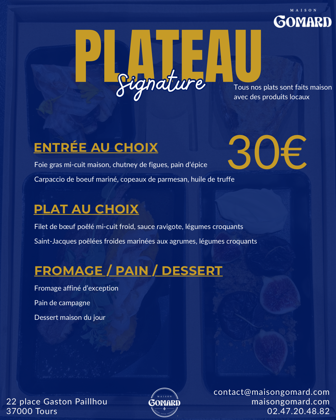 Plateau repas signature