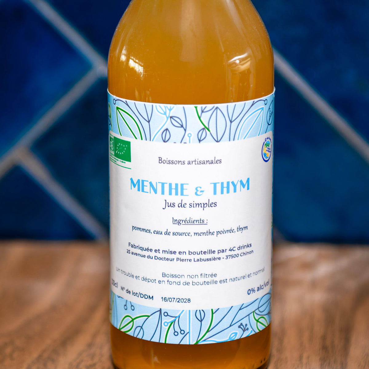 Jus de fruits - Jus menthe et thym