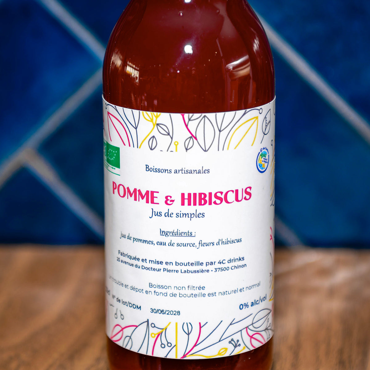 Jus de fruits - Jus pomme et hibiscus