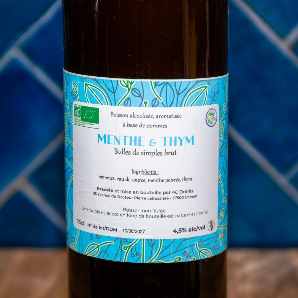 Vin pétillant - Menthe et thym
