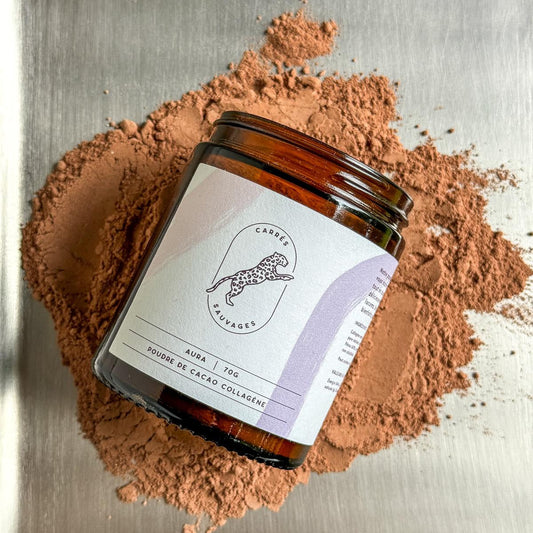 Poudre de cacao collagène