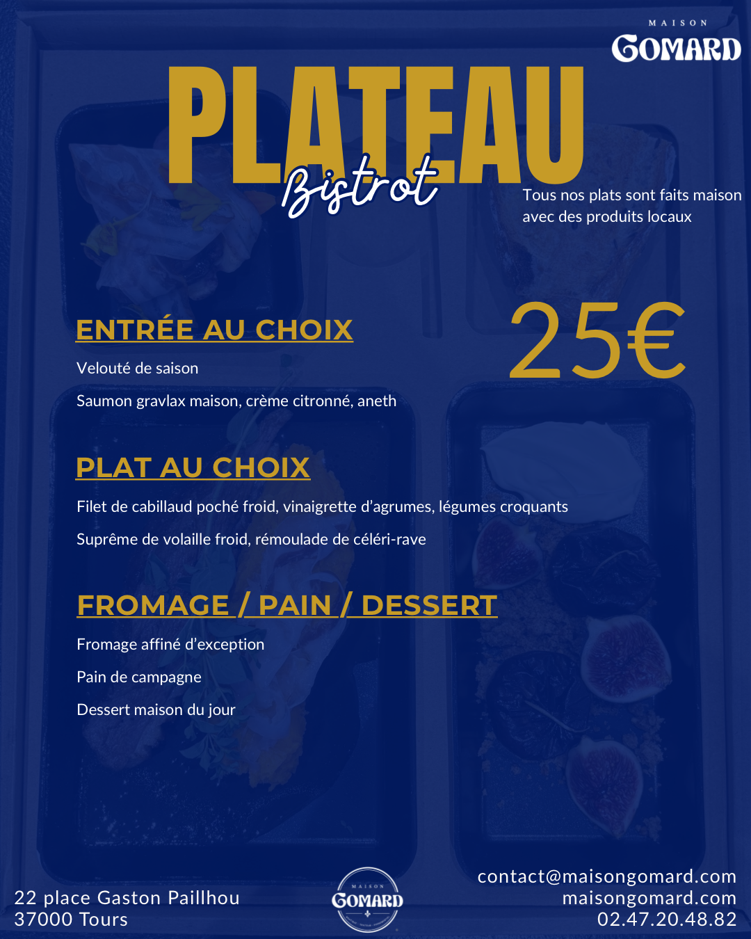 Plateau repas bistrot
