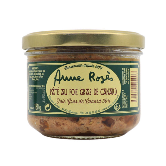 Pâté au foie de canard 30 % foie gras, Anne Rozès