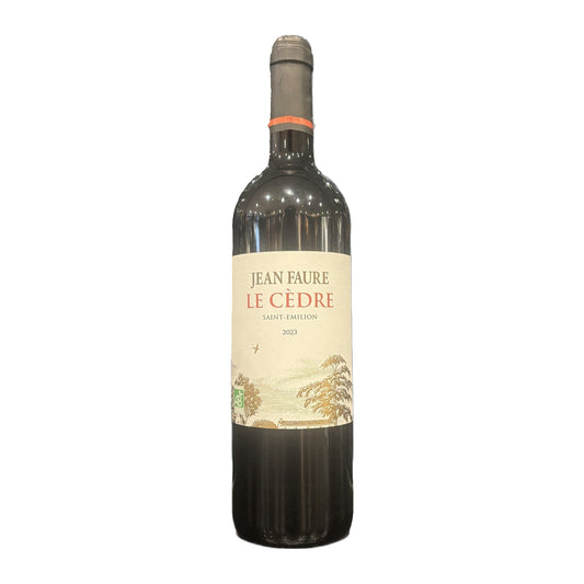 Vin rouge - Saint-Émilion « Le Cèdre », Jean Faure, bio, 2023