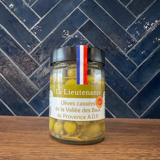 Olives vertes pasteurisées cassées AOP