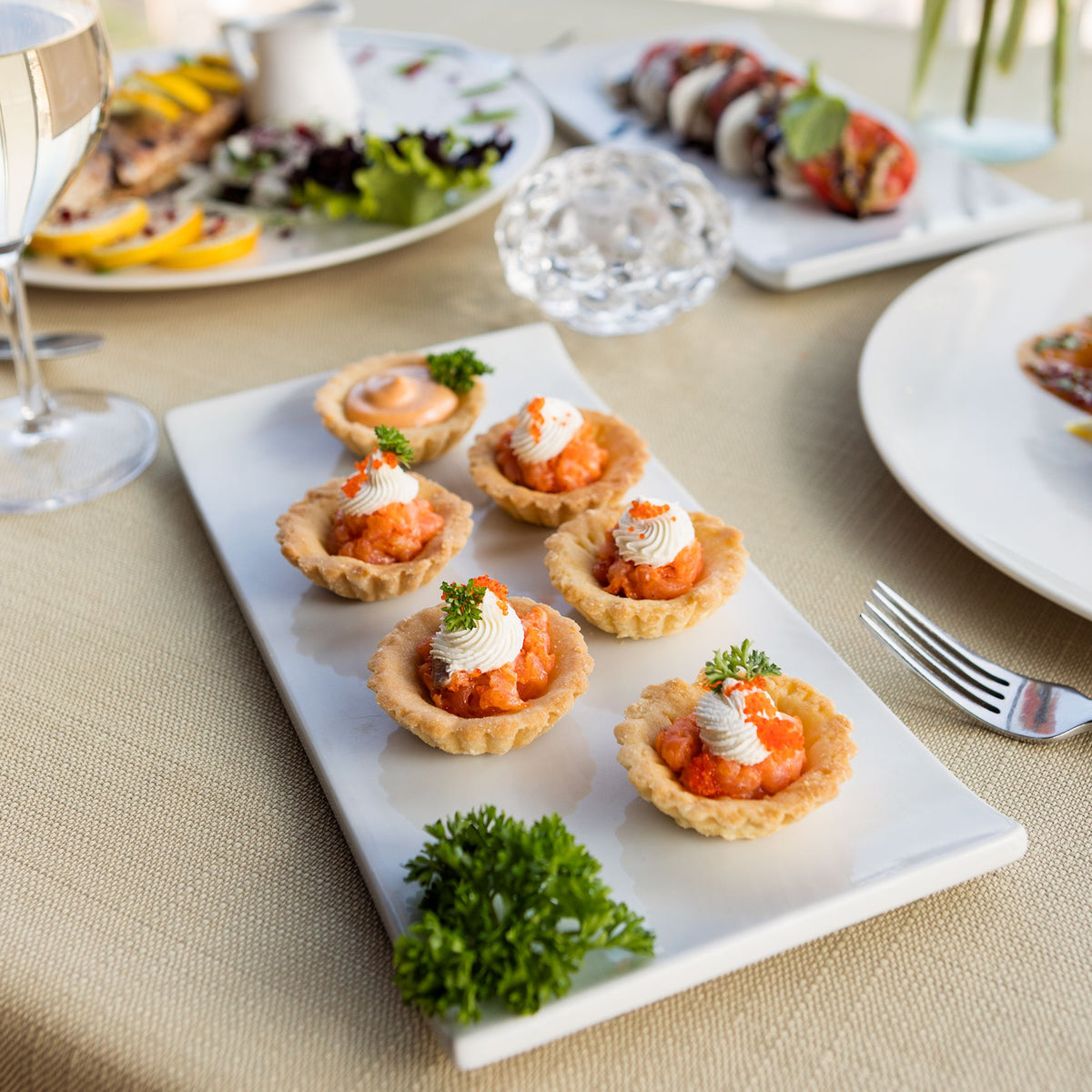 Tartelettes apéritives au saumon fumé